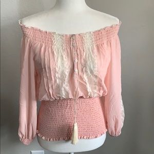 Arden B Bohemian Style Pink Top